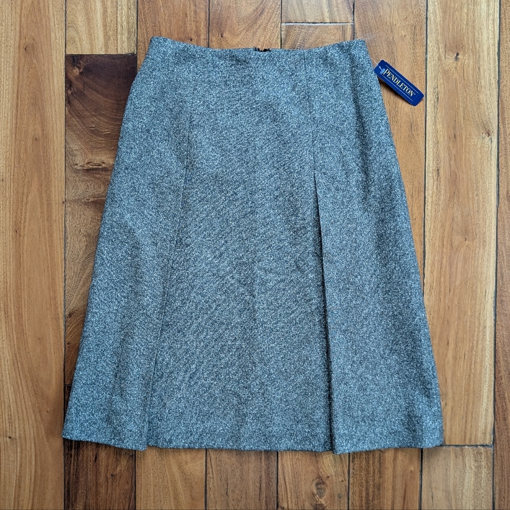 Pendleton Gray A-Line Skirt